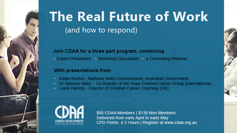 CDAA Logo and The real future of work and how to respond