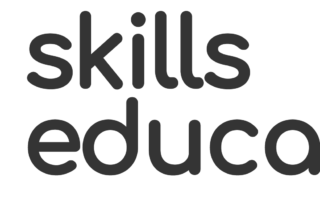 Skills Education Logo orange q graphic