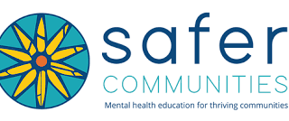 Safer Communities Logo - text Mental health for Thriving Communities