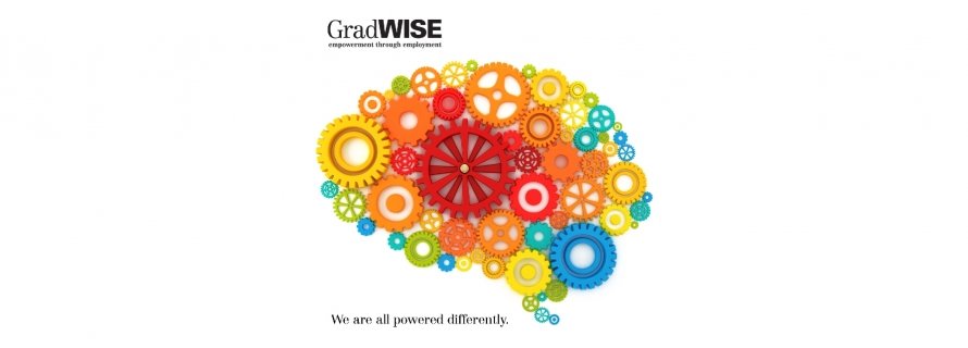 Gradwise Banner-colorful illustration of a human brain